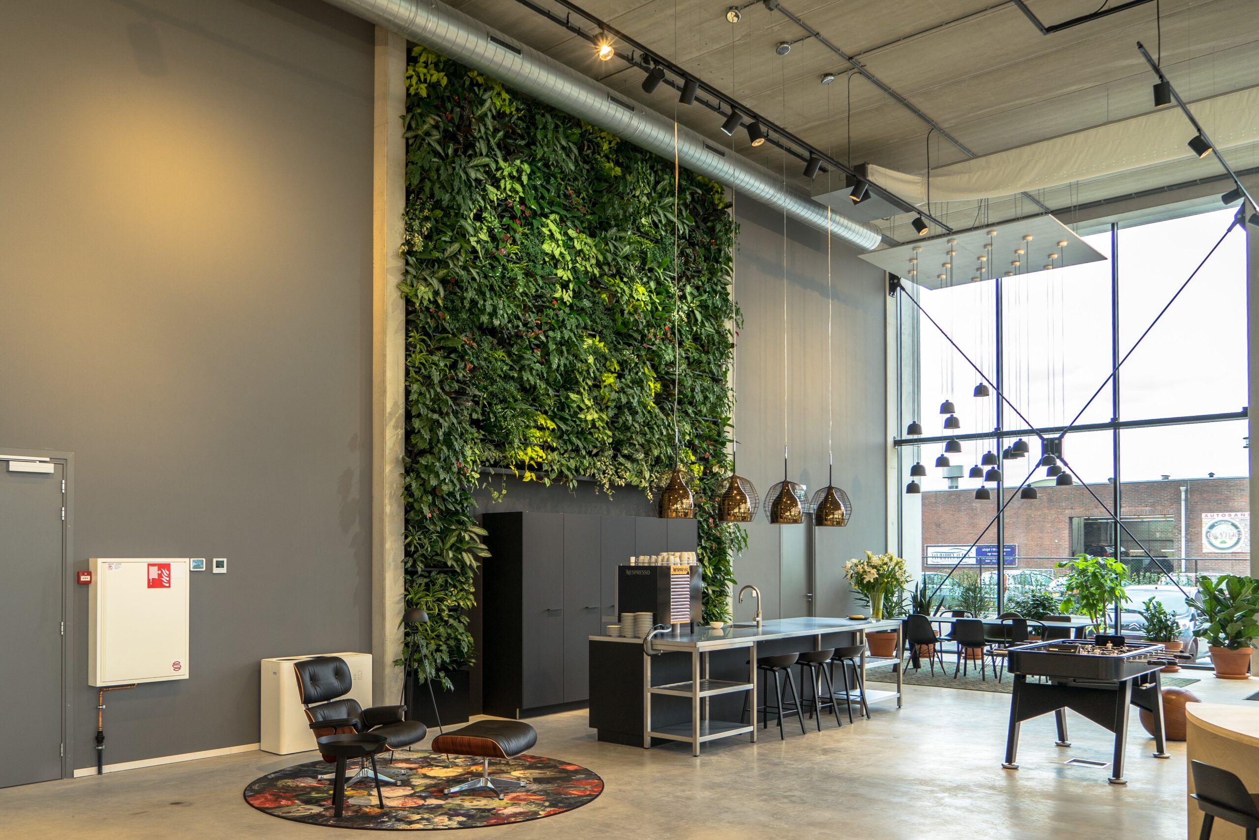 Green Walls are a cool office accent or feature